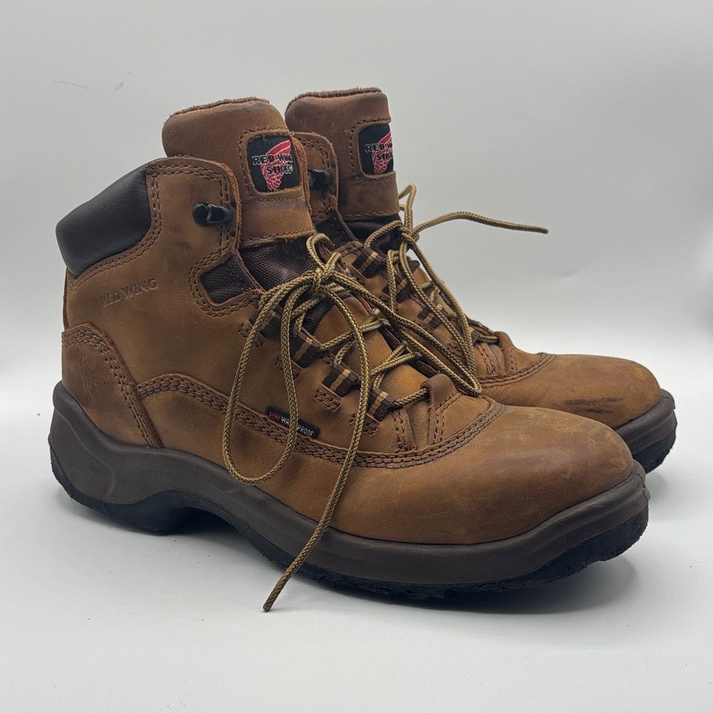 Red Wing Shoes NO. 2327 Steel Toe Safety Boots Women’s 9.5 D Waterproof